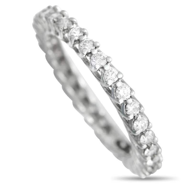 LB Exclusive 14K White Gold 0.80 ct Diamond Eternity Band Ring