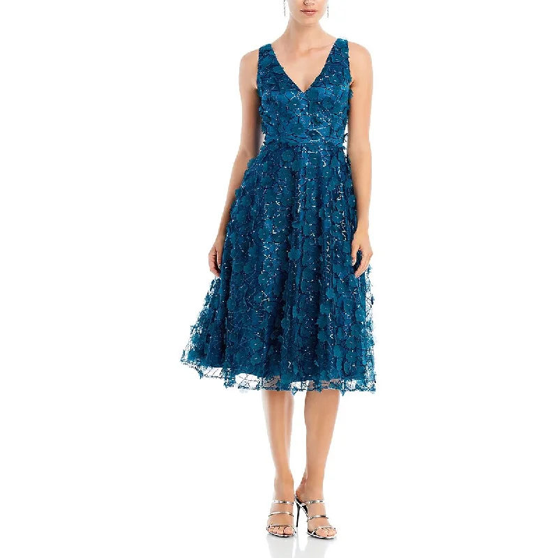 Eliza J Womens Sequined Sleeveless Cocktail And Party Dress