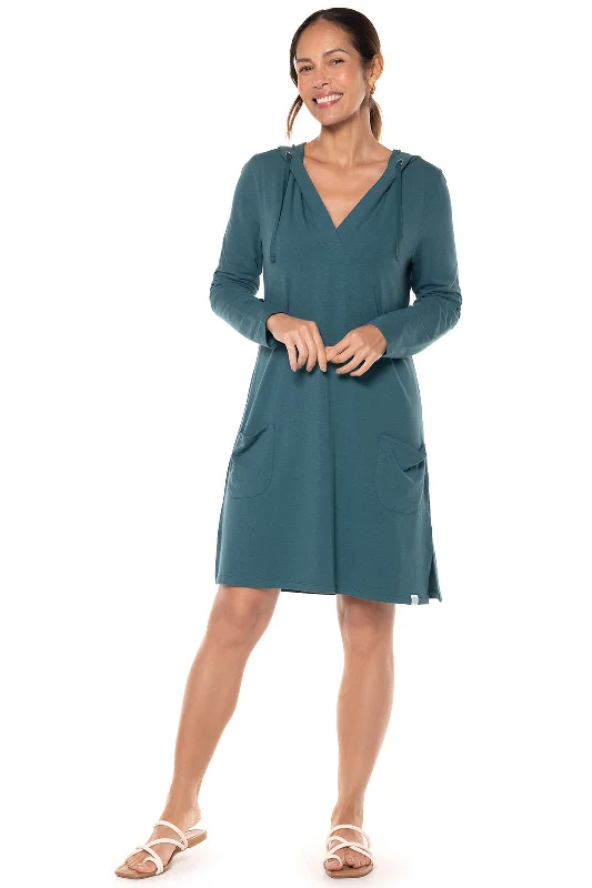 Women's Catalina Beach Cover-Up Dress | Midnight Green