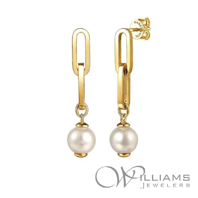 Gabriel & Co. Contemporary 14 Karat Pearl Earrings