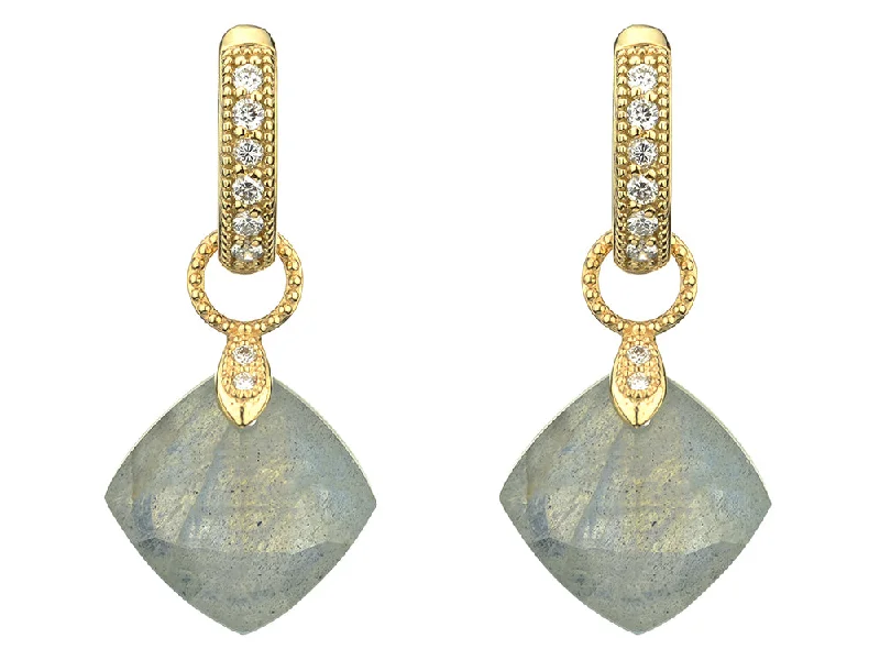 Jude Frances Labradorite Cushion Earring Charms