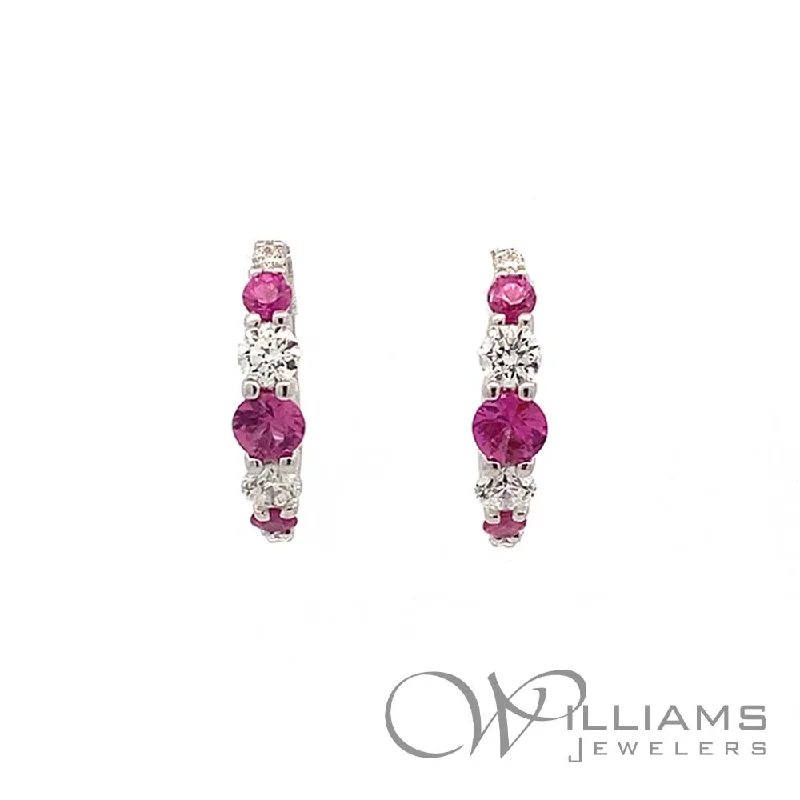 Williams Signature 14 Karat Pink Sapphire Earrings