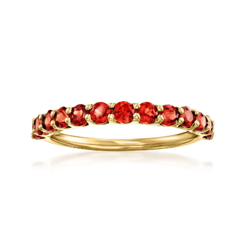 Ross-Simons Garnet Ring in 14kt Yellow Gold