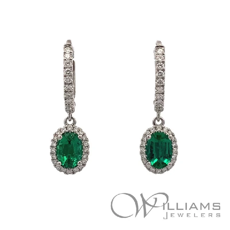 Williams Signature 18 Karat Emerald Earrings