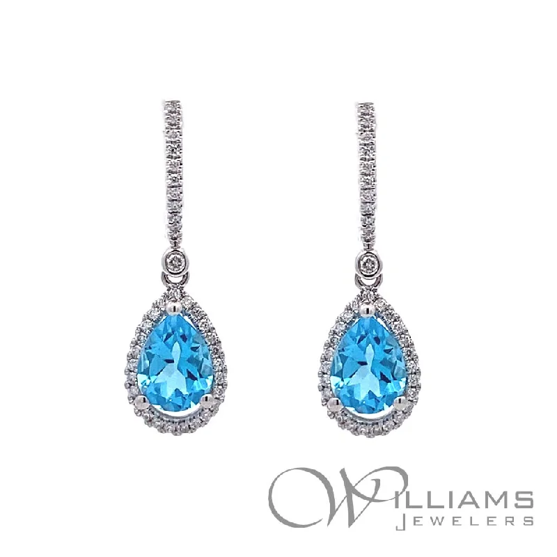 Williams Signature 14 Karat Topaz Earrings