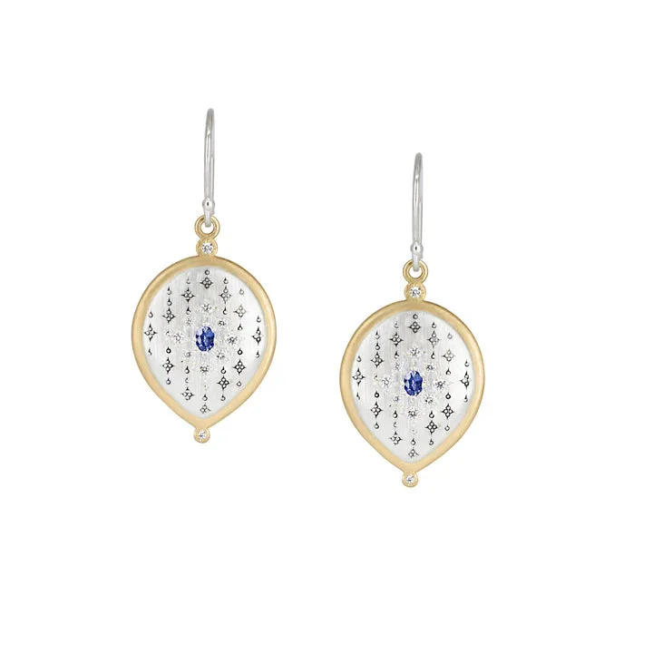 Sapphire & Diamond Equinox Earrings