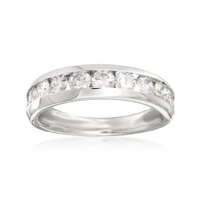 Ross-Simons Diamond Wedding Ring in 14kt White Gold