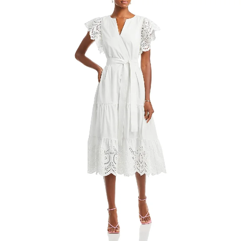 Rails Womens GIA Woven Tiered Midi Dress