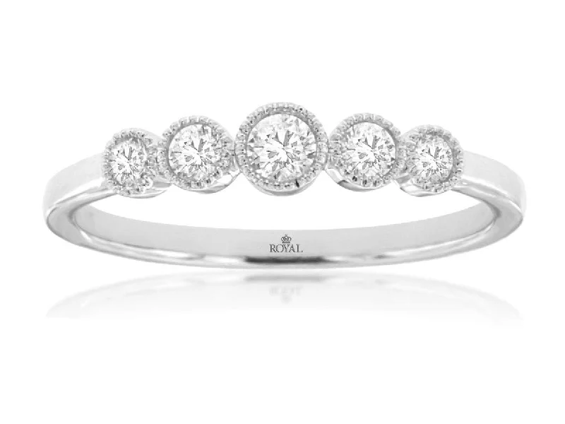 14K DIAMOND BAND/RING