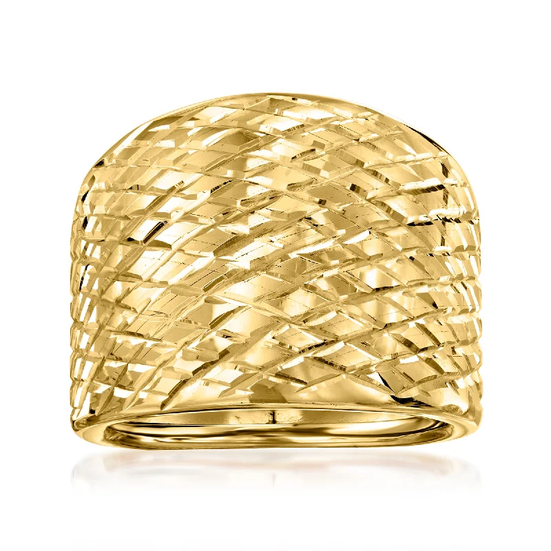 Ross-Simons Italian 14kt Yellow Gold Dome Ring