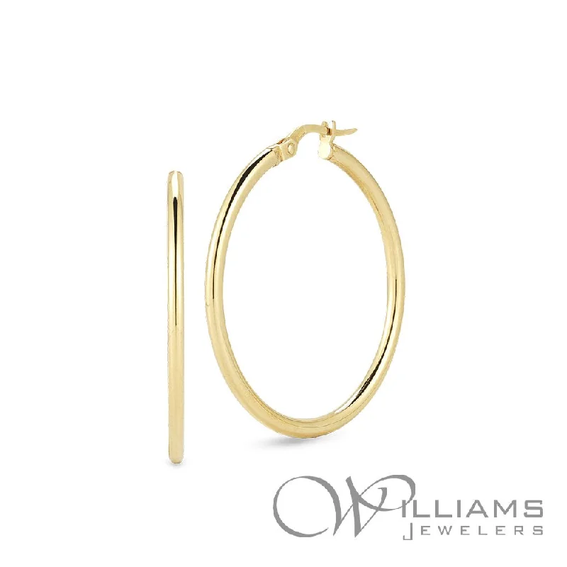 Roberto Coin Perfect Gold Hoops 18 Karat Earrings