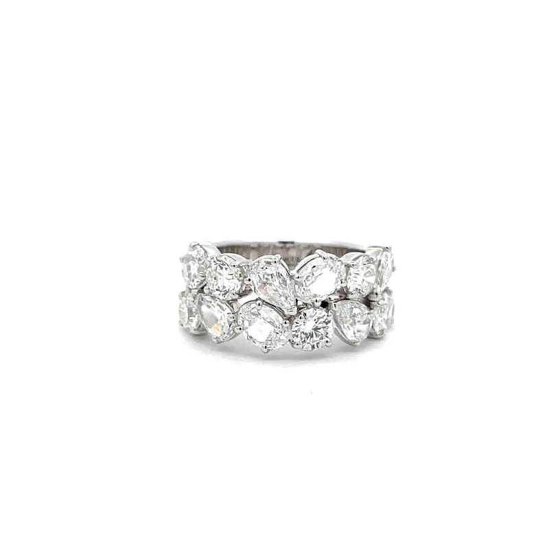 Christopher Designs 2 Row Diamond Ring