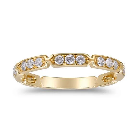 14K DIAMOND BAND/RING