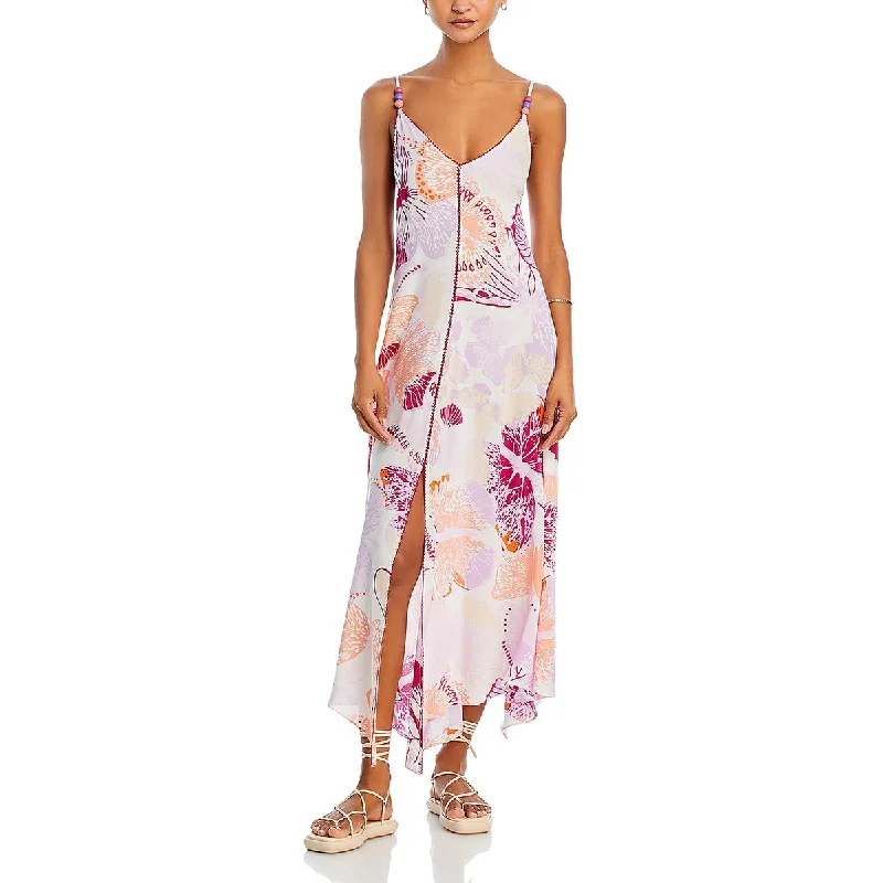 Poupette St Barth Womens Printed Maxi Maxi Dress