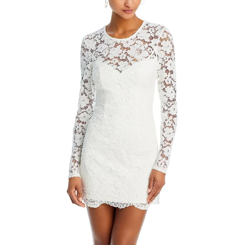 Bardot Womens Breelan Lace Floral Cocktail And Party Dress