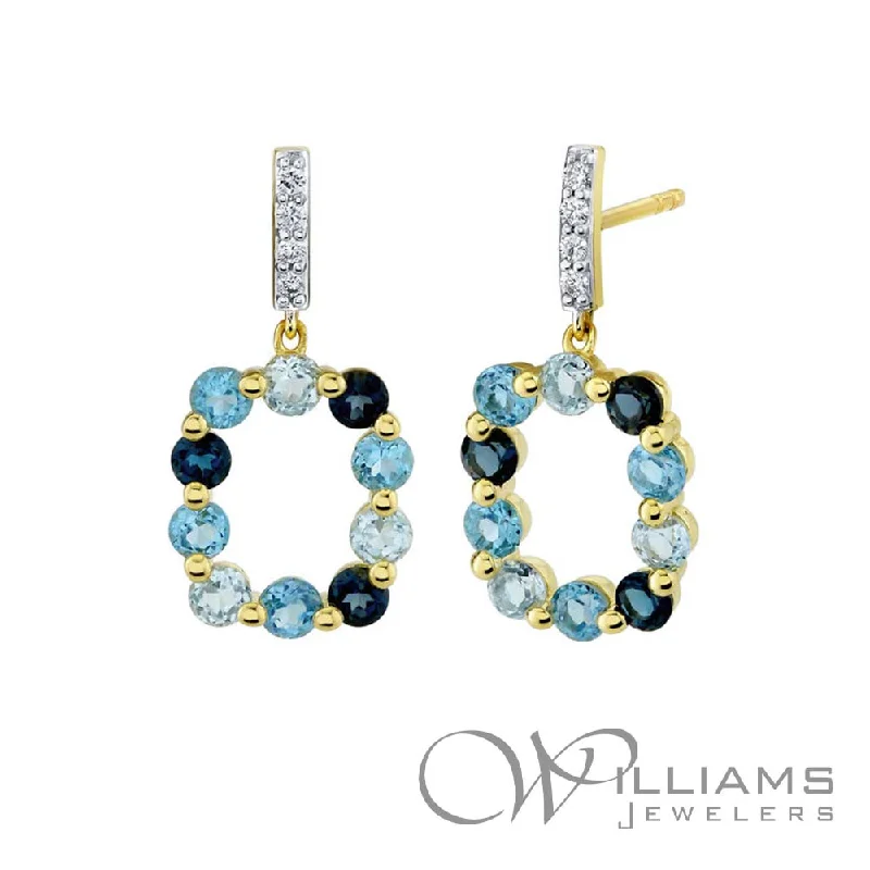 Sloane Street 18 Karat Topaz Earrings