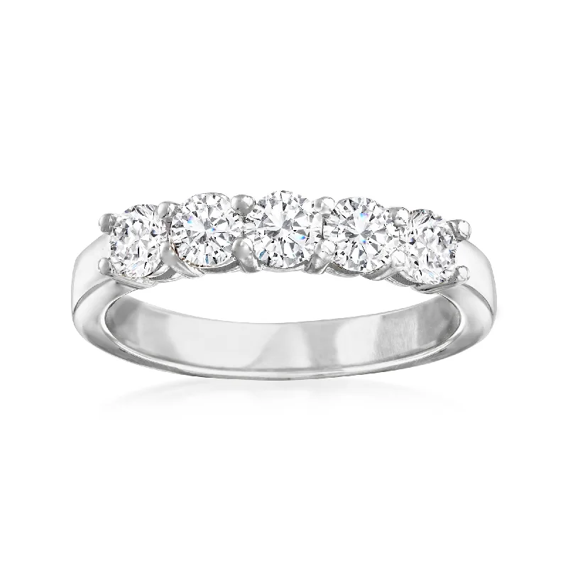 Ross-Simons Diamond 5-Stone Ring in 14kt White Gold