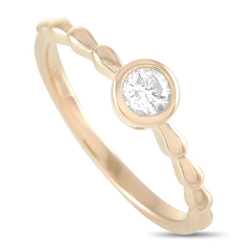 LB Exclusive 14K Yellow Gold 0.25 ct Diamond Ring