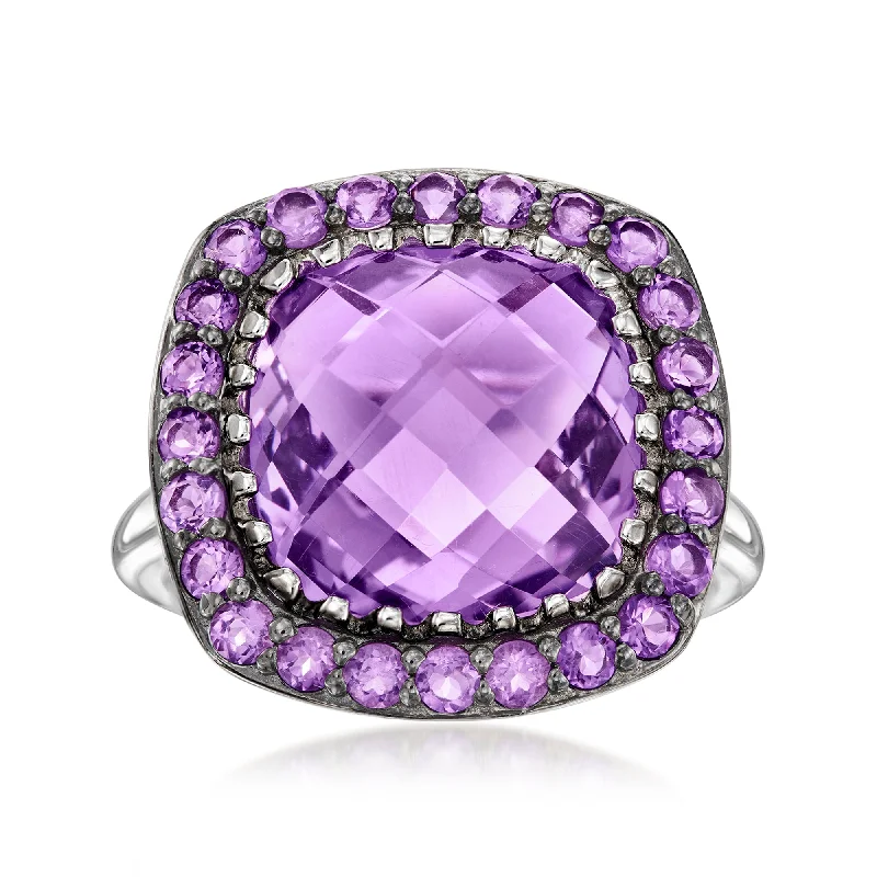 Ross-Simons Amethyst Ring in Sterling Silver