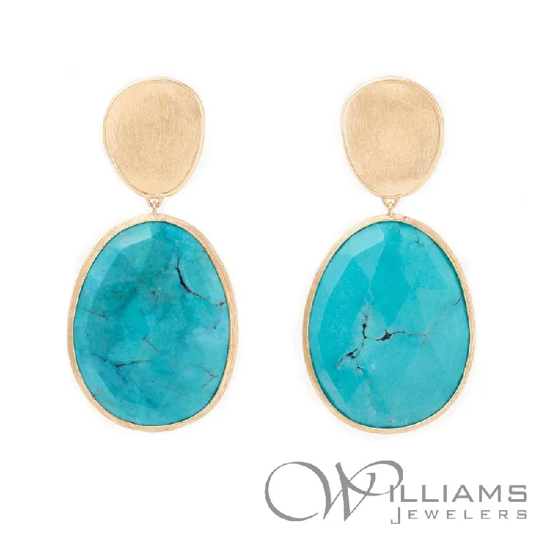 Marco Bicego Lunaria 18 Karat Turquoise Earrings