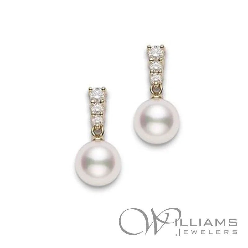 Mikimoto Morning Dew 18 Karat Pearl Earrings