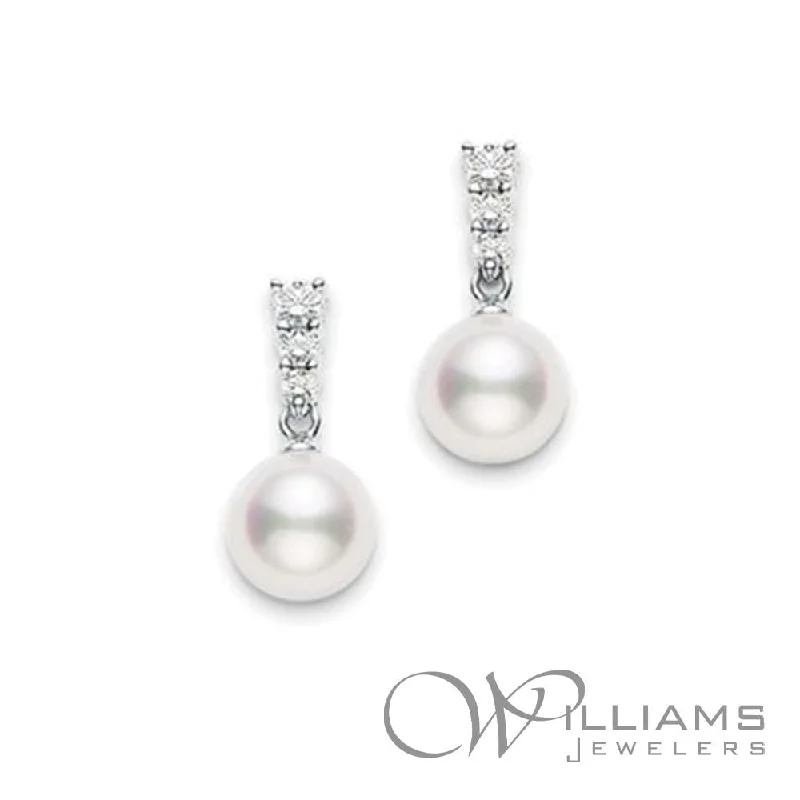 Mikimoto Morning Dew 18 Karat Pearl Earrings