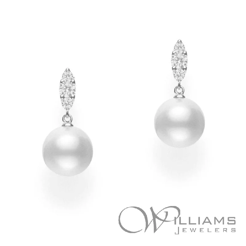 Mikimoto Morning Dew 18 Karat Pearl Earrings