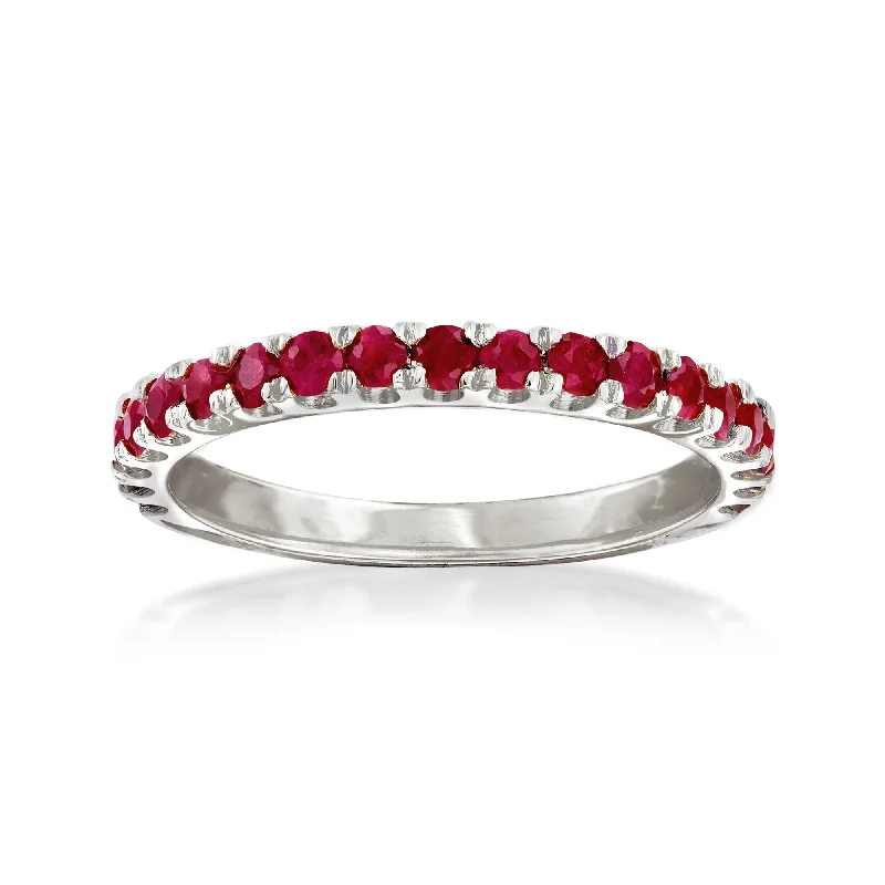 Ross-Simons Ruby Ring in Sterling Silver