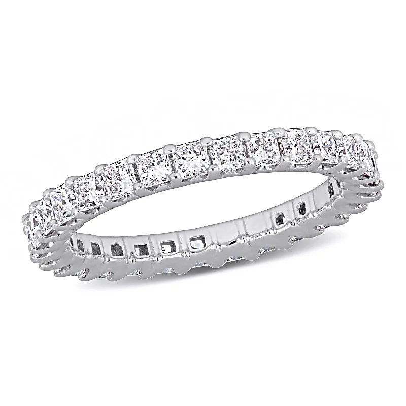 Created Forever by Miadora 2ct TW Princess-Cut Lab-Grown Diamond Eternity Ring in 14k White Gold