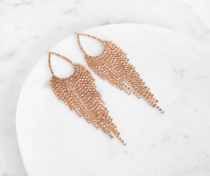 Teardrop Fringe Earrings