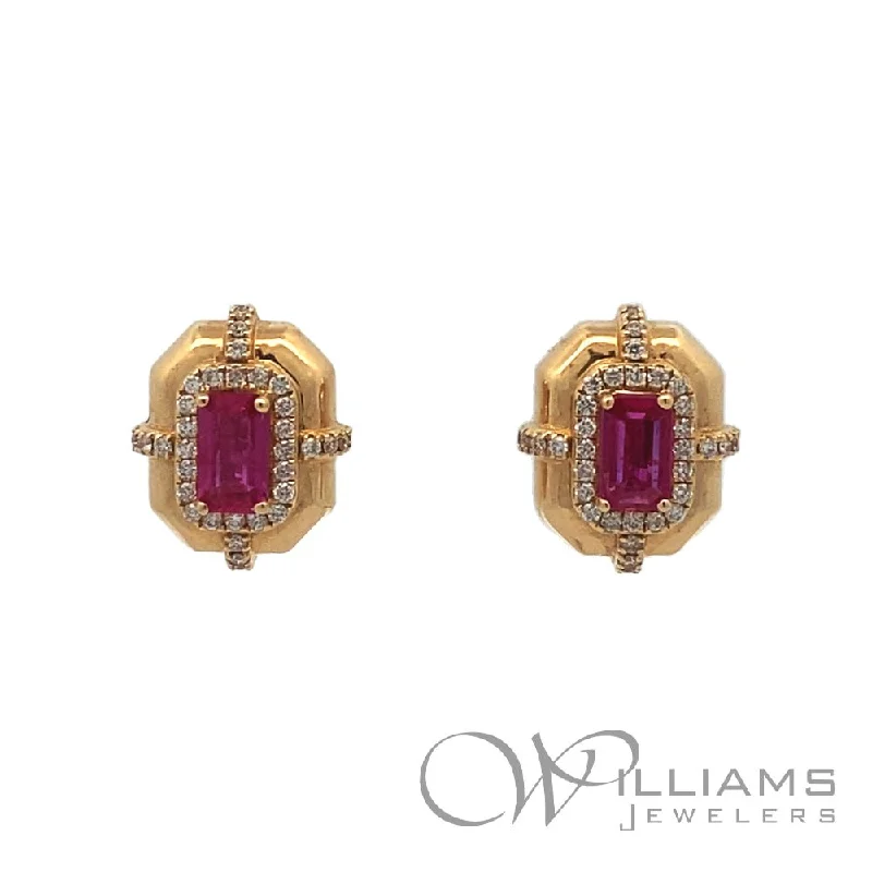 Goshwara G-One 18 Karat Ruby Earrings