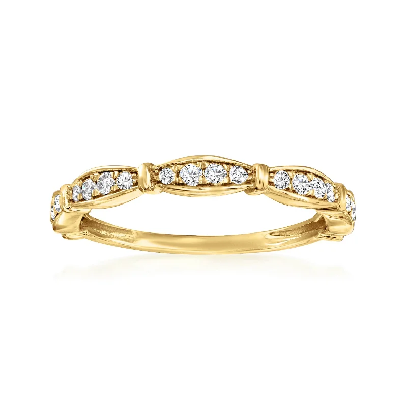 RS Pure by Ross-Simons Diamond Ring in 14kt Yellow Gold