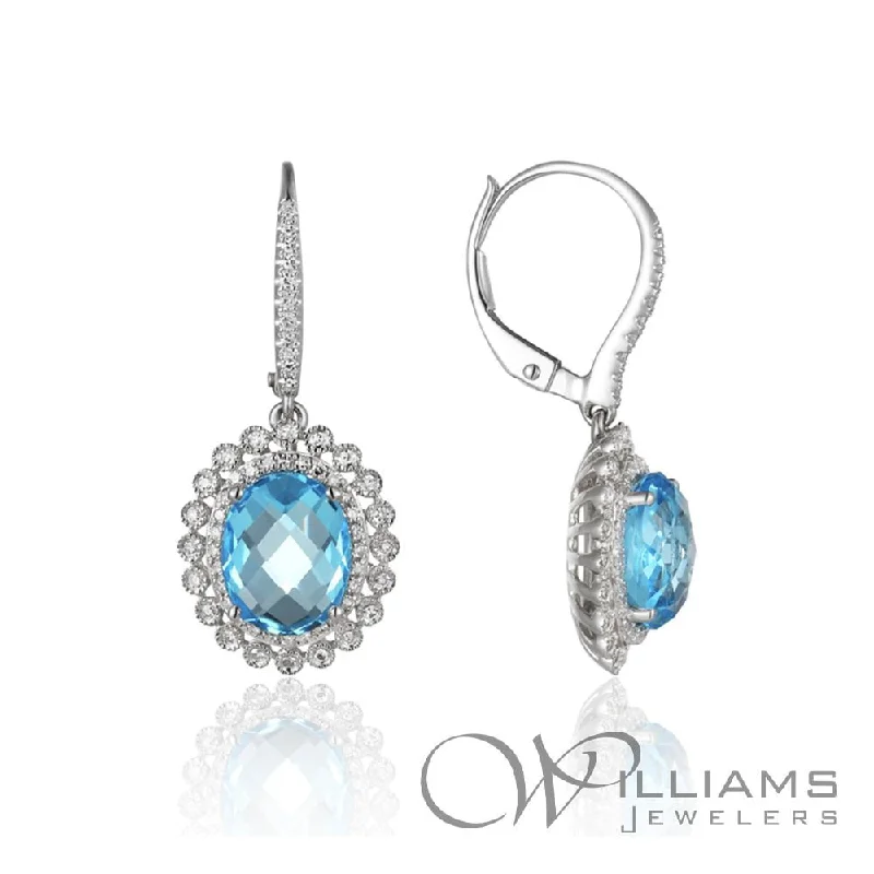 Williams Signature 14 Karat Sky Blue Topaz Earrings