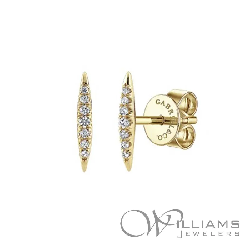 Gabriel & Co. Kaslique 14 Karat Diamond Earrings