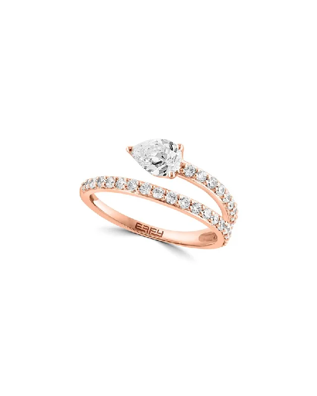 Effy Fine Jewelry 14K Rose Gold 0.94 ct. tw. Lab-Grown Diamond Wrap Ring