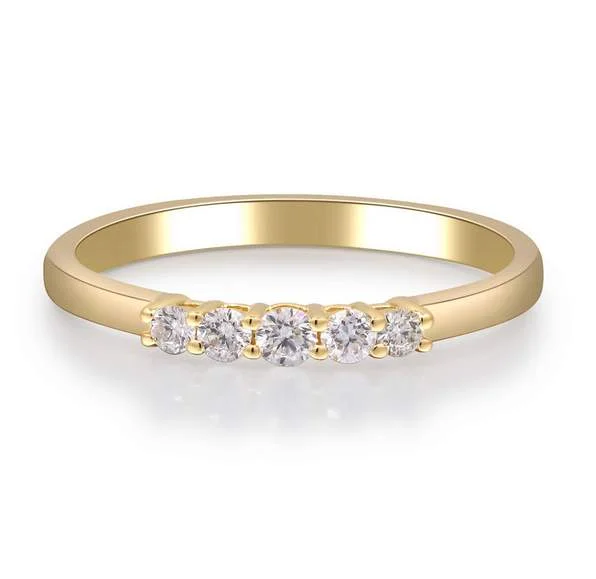 14K DIAMOND BAND/RING