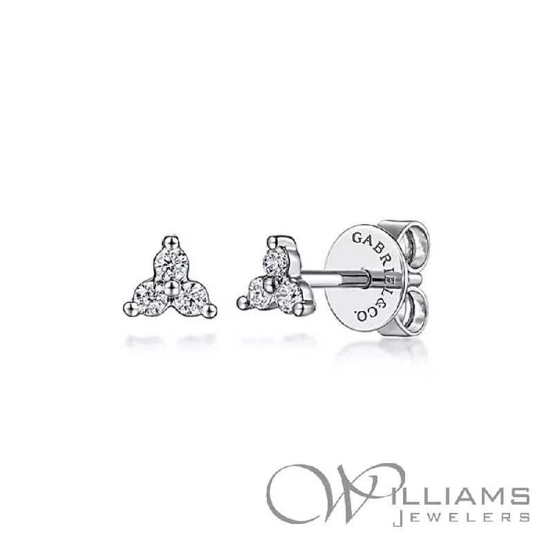 Gabriel & Co. Lusso 14 Karat Diamond Earrings