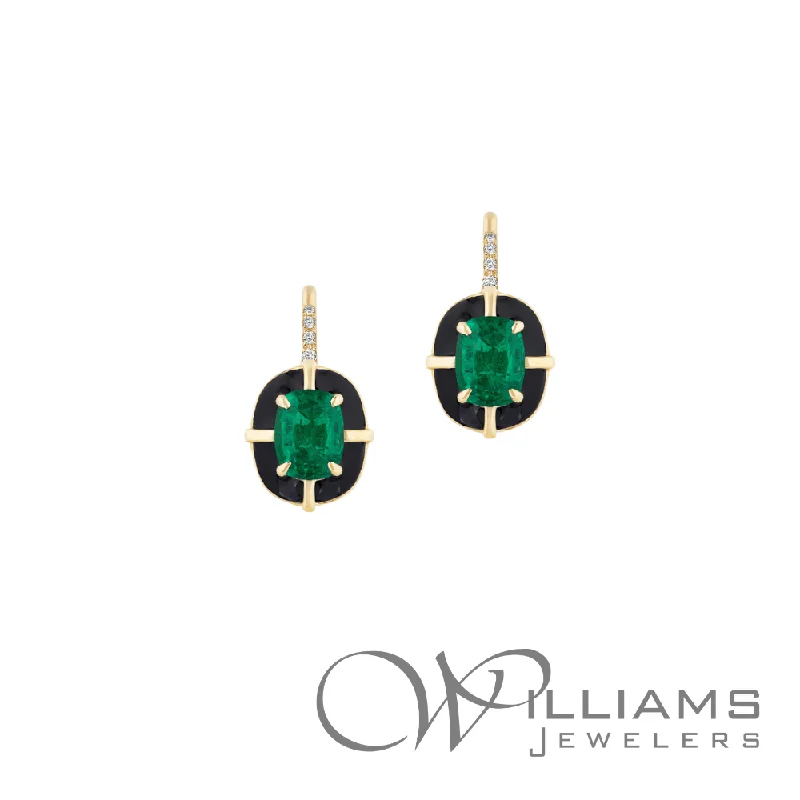 Goshwara Queen 18 Karat Emerald Earrings