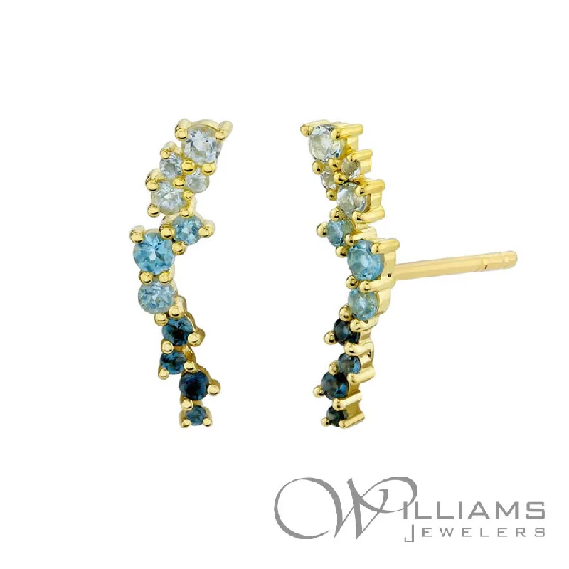 Sloane Street 18 Karat Topaz Earrings