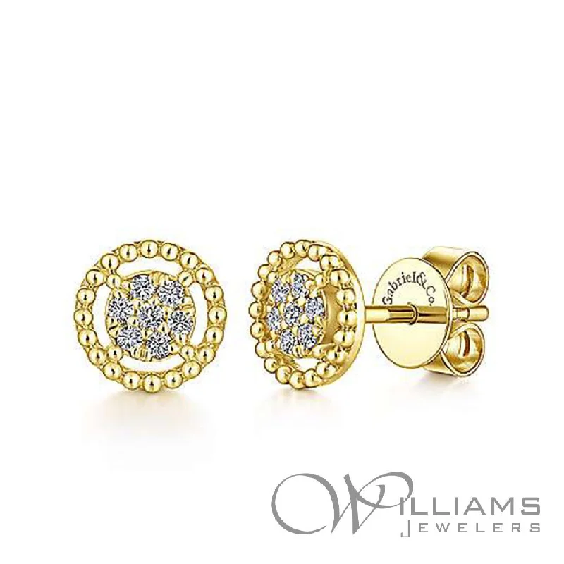 Gabriel & Co. Bujukan 14 Karat Diamond Earrings