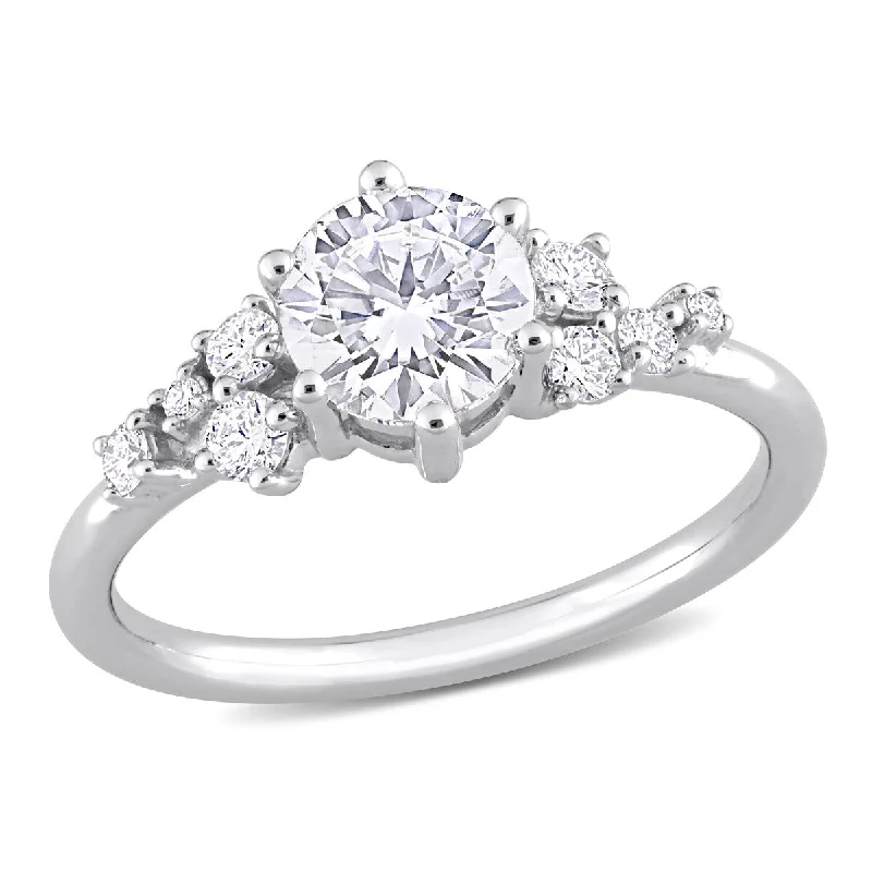 Created Forever by Miadora 1 1/4ct TW Lab-Grown Diamond Engagement Ring in 14k White Gold