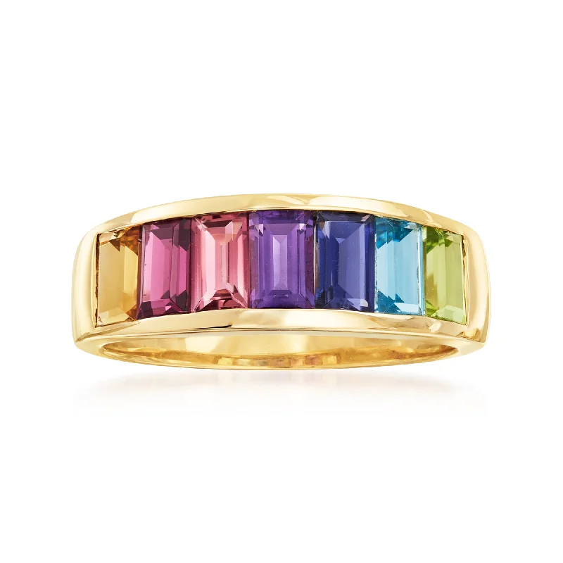 Ross-Simons Multi-Stone Ring in 14kt Yellow Gold