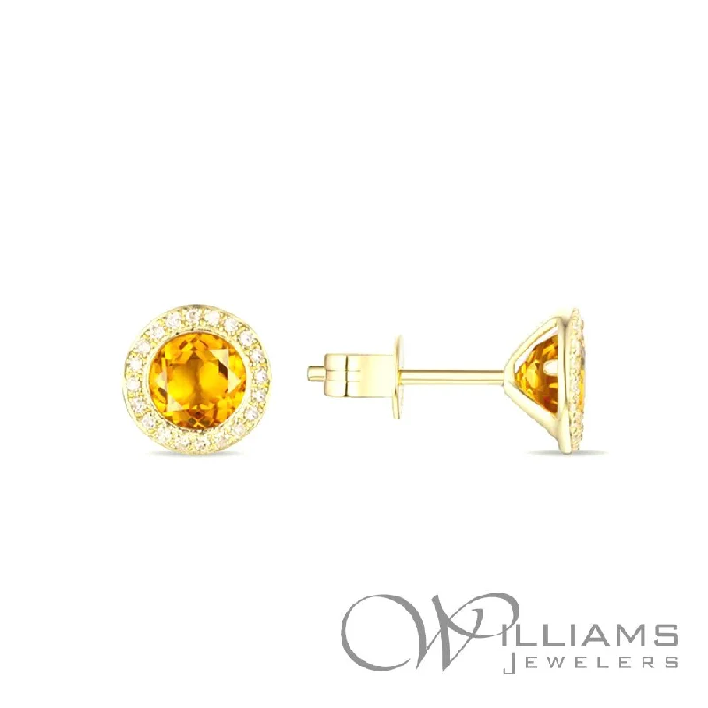 Williams Signature 14 Karat Citrine Earrings