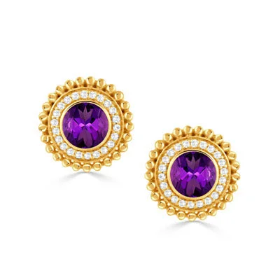 Amethyst Justinian Earrings