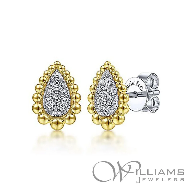 Gabriel & Co. Bujukan 14 Karat Diamond Earrings