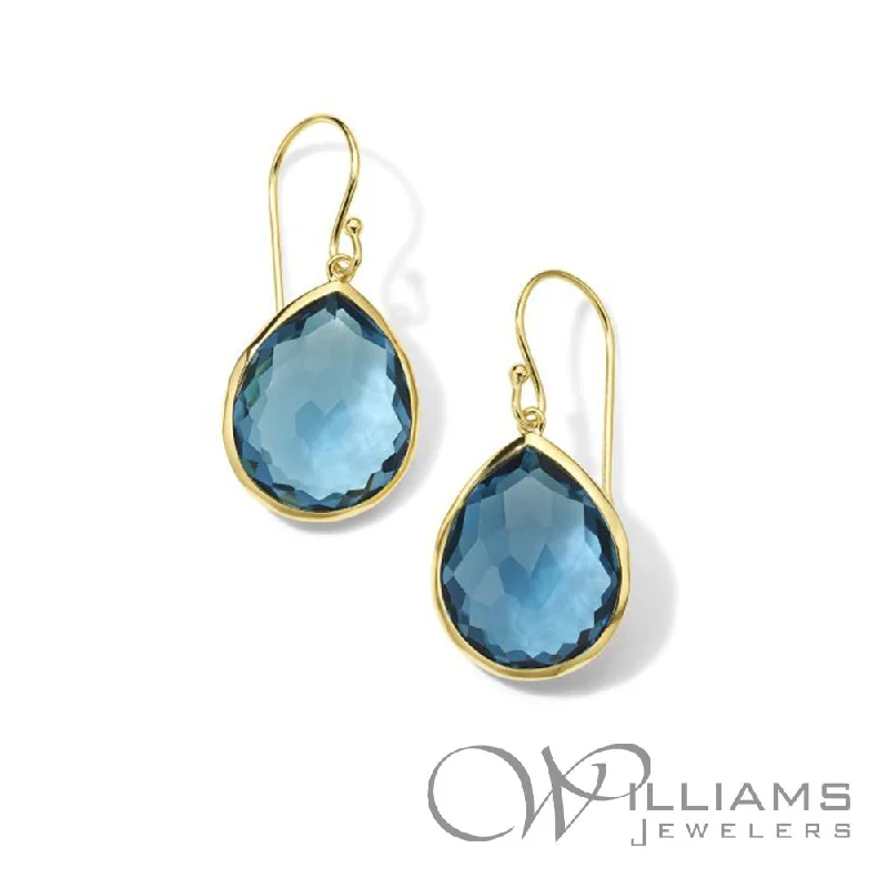 Ippolita Rock Candy 18 Karat Blue Topaz Earrings