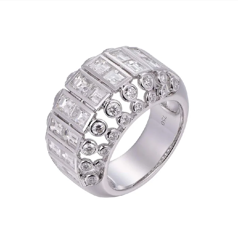 18K DIAMOND FASHION RING