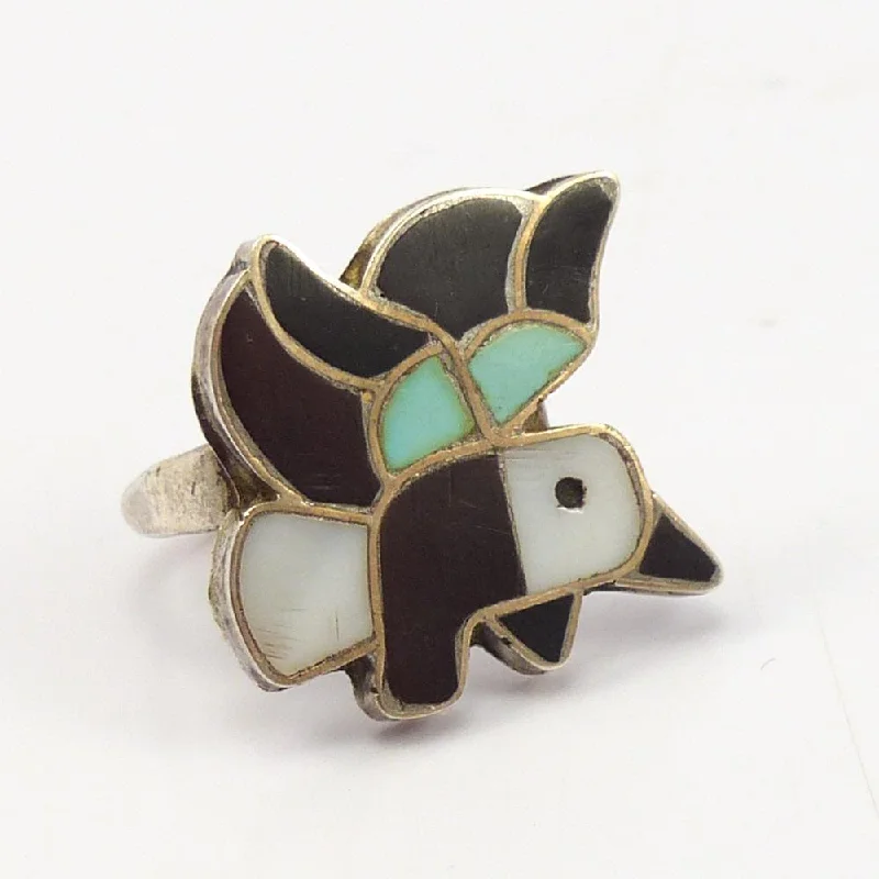 1960s Bird Inlay Ring