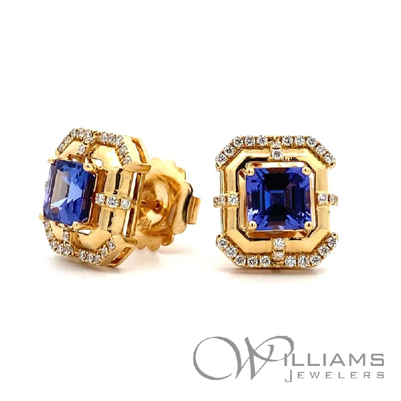 Goshwara G-One 18 Karat Tanzanite Earrings