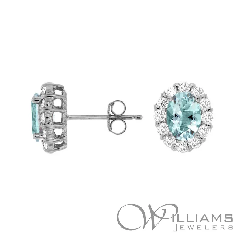 Williams Signature 14 Karat Aquamarine Earrings